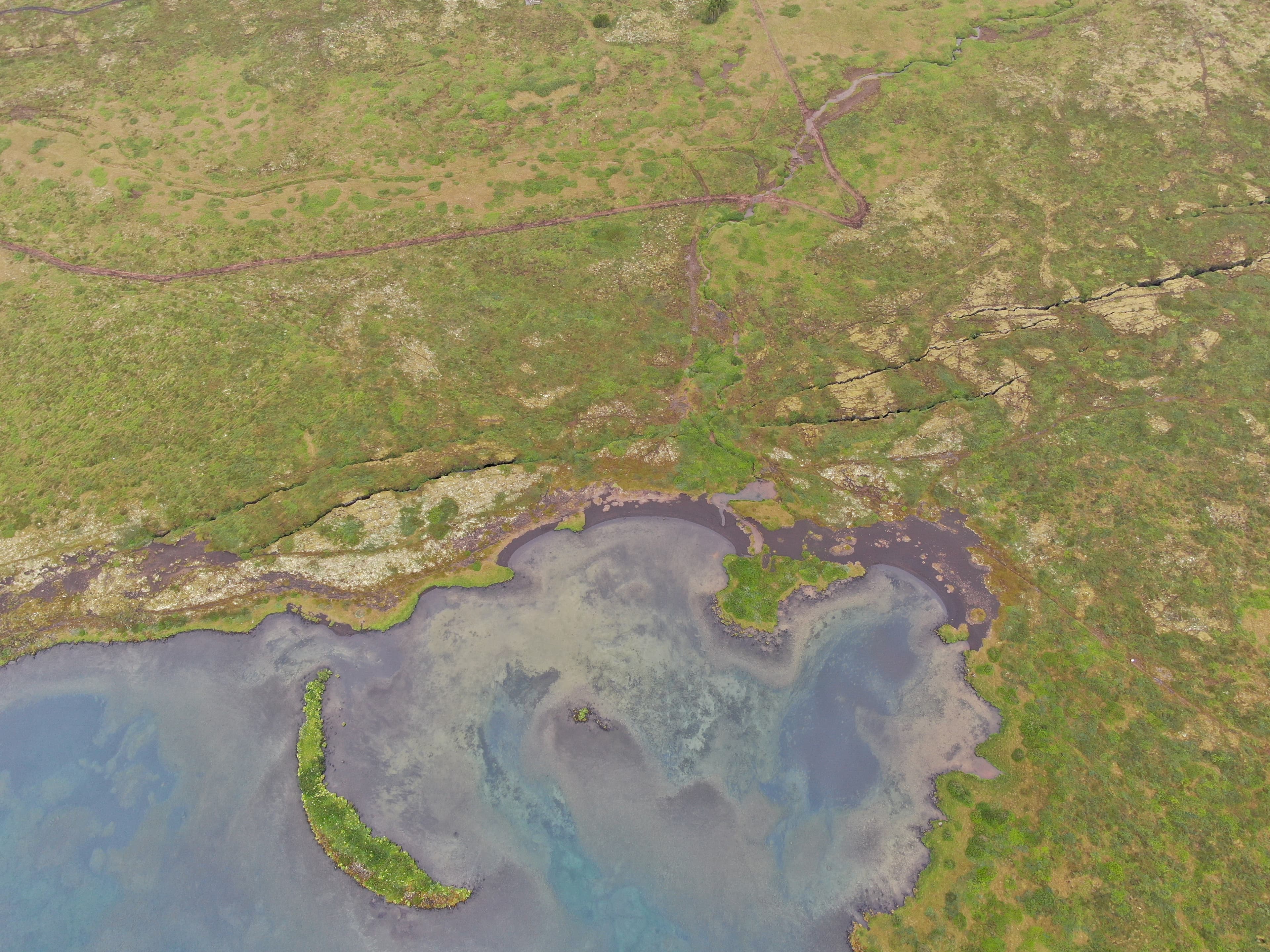 Loftmynd af Skálabrekku Eystri